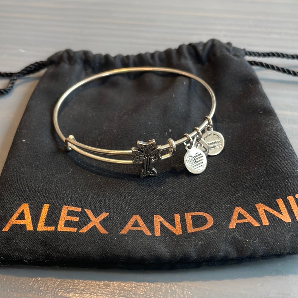 Cross Alex and Ani Bangle Bracelet